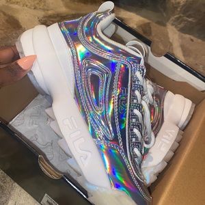 Multicolor Fila platform sneakers!